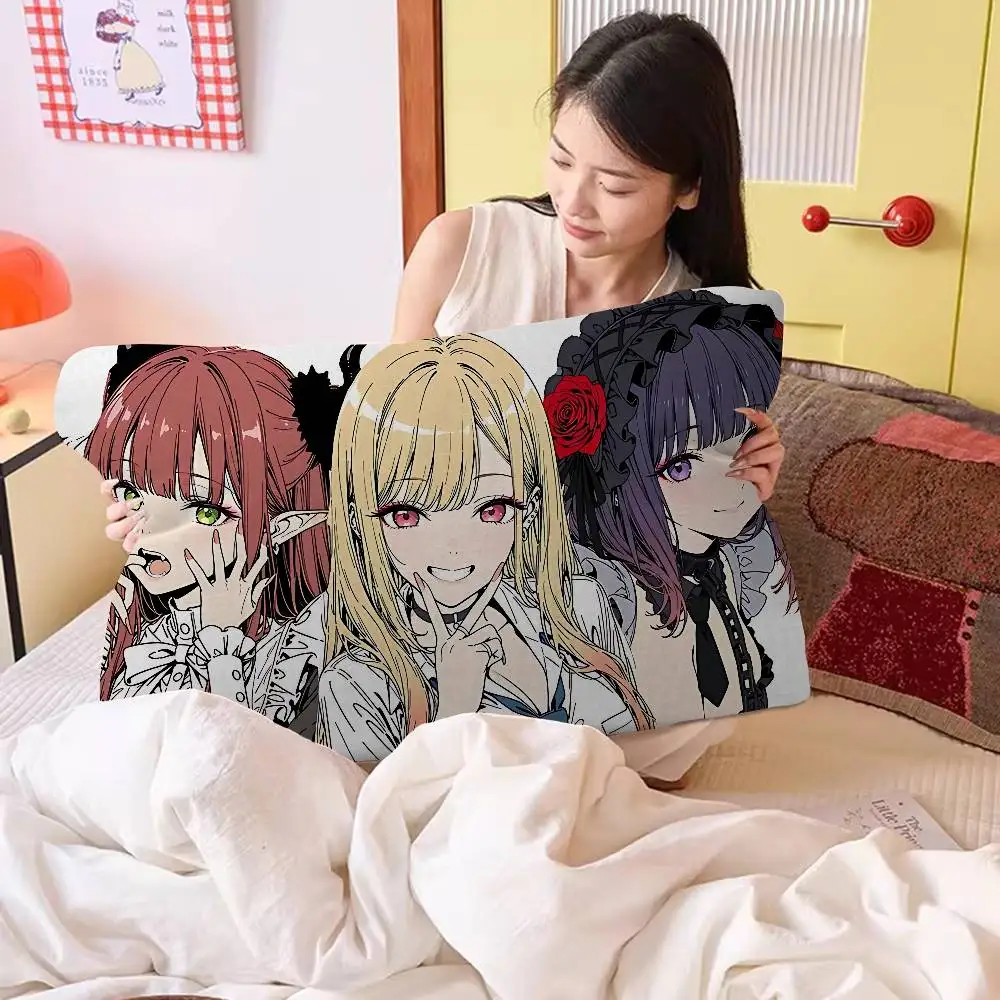 My Dress Up Darling Anime Premium Quick-Dry Pillow Towel Durable Polyester Fabric for Adults Pillowcase