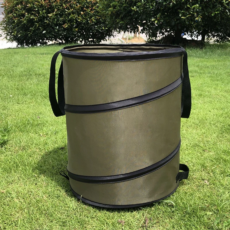 Outdoor Portable Camping Folding Trash Can Camping Trash Can Gardening Garden Garbage Bag Garden Fallen Leaves Bucket