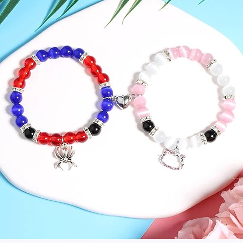 Braccialetti dell'amicizia Spiderman, Best Friend Bff, Halloween, Natale, Corda abbinata, Catena di perline, Braccialetti per coppie, Nuovo, 2025  36