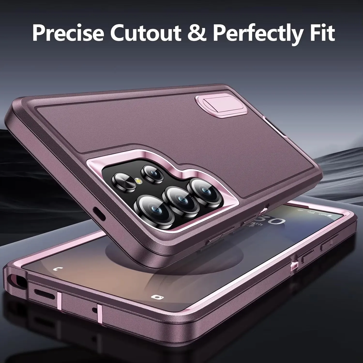 Shockproof Dropproof Protective Phone Case For Samsung Galaxy S25 S24 Ultra S23 FE S22 Plus Built in Kickstand Heavy Duty Cover