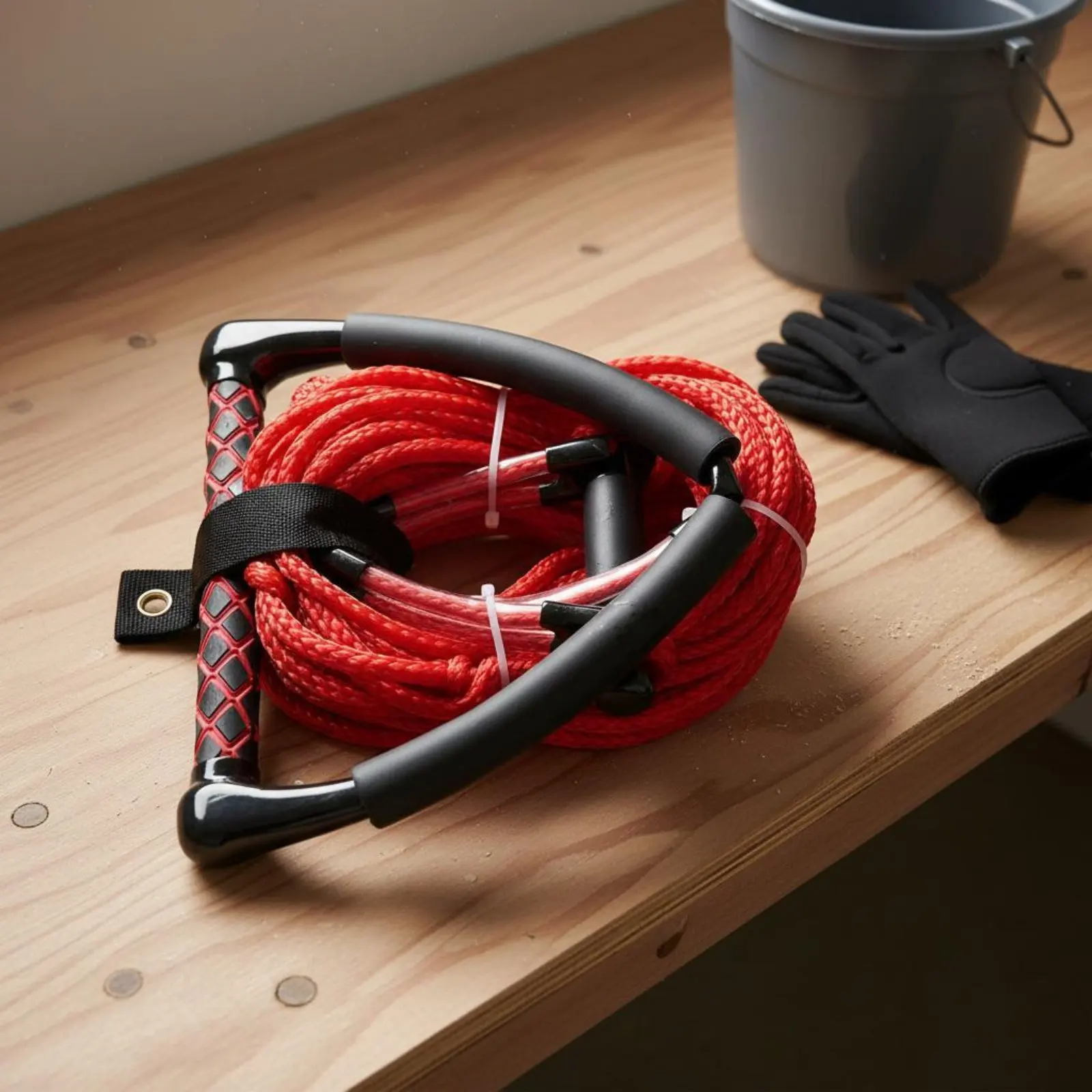 

Dual Handle Tow Rope Abrasion-Resistant Wakeboard Tow Rope Strong Tangleunrestricted for Boating