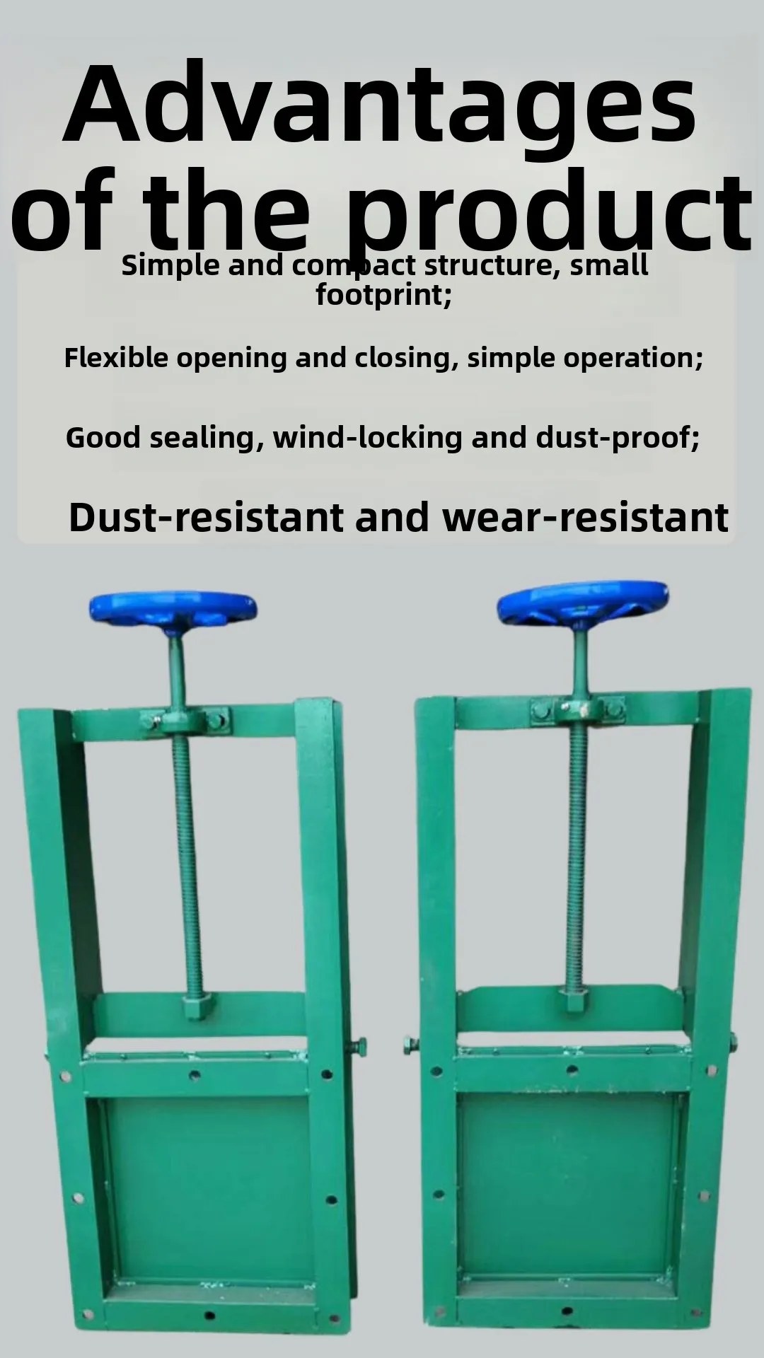 Durable Stainless Steel Slide Gate Valve Manual Pneumatic Electric For Sewage Material Flow Regulation