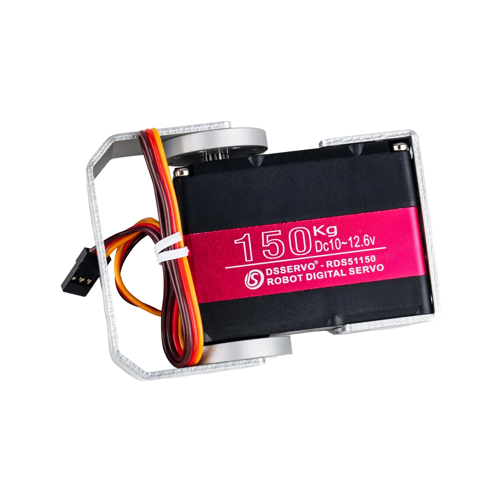 150kg.cm Dual Axis Metal Gear Digitale RDS51150-12V Servo 180/270 Graden met U Montagebeugel Robotic Servo Onderdelen voor RC Auto