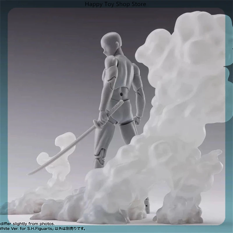 

White Smoke Effect Parts For Anime Figure Scene Diorama, Model Photography Accessories Without Body, Collectible Display Props