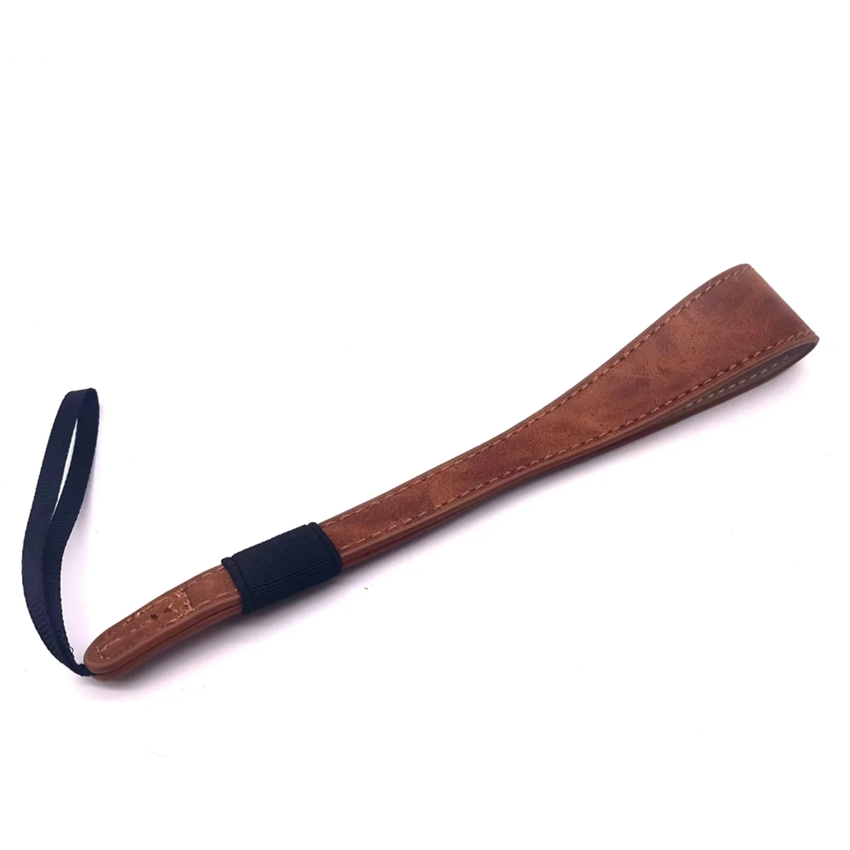 Correa de muñeca de cámara de cuero PU, correa de mano portátil, conveniente para llevar la cámara, marrón