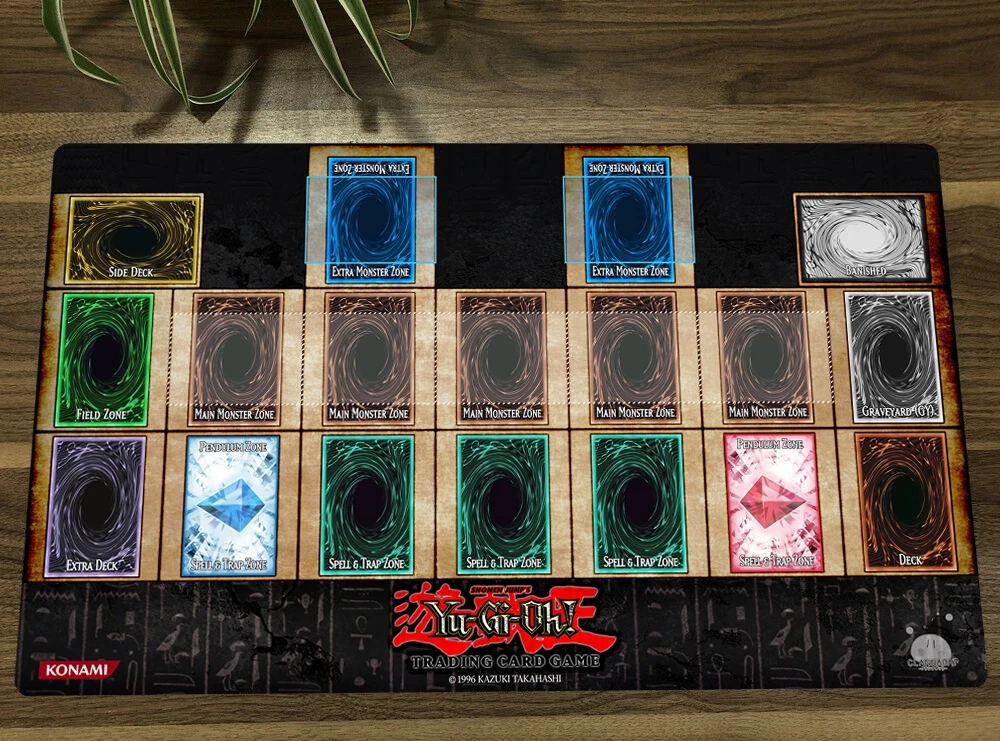 YuGiOh Master Rule 4 Zone Link TCG CCG Playmat Carte collezionabili Tappetino da gioco Tavolo Scrivania Tappetino da gioco Tappetino per mouse