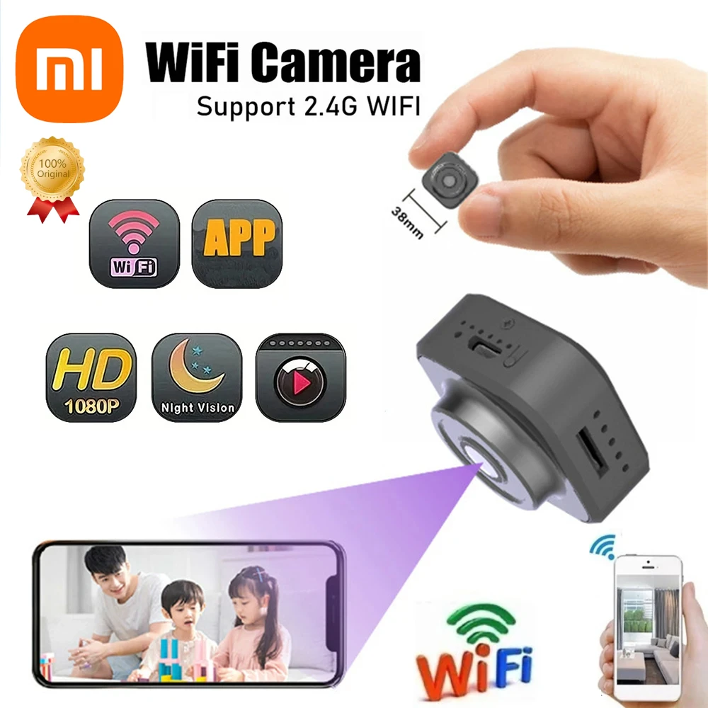 Xiaomi 1080P HD Wifi Mini kamera bezprzewodowa kamera bezpieczeństwa w domu wykrywanie ruchu P2P rejestrator DVR Micro kamera internetowa mała kamera
