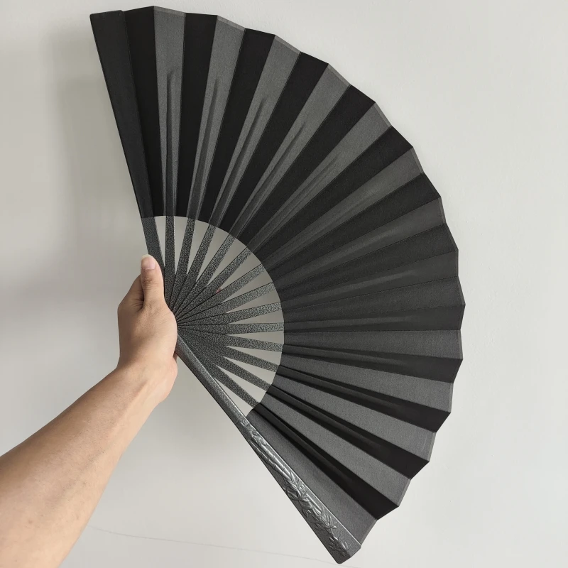 

Classical Silk Cloth Hand Fan, Tungsten Steel Alloy, Self-Defense Kung Fu Folding Fan, Tassel Crafts, Art Decoration Collection