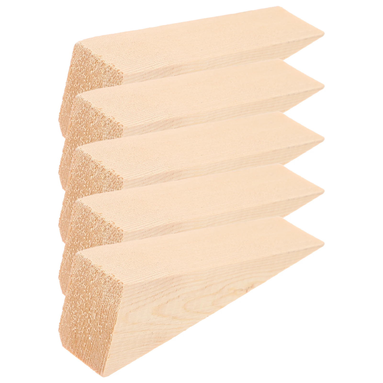 

5pcs Wooden Wedge Sturdy Furniture Levelers Shims Table Chair Legs Leveling Fix Wobbling Wood Spacers Floor Tool Blocks
