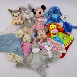 Disney pooh minnie mouse stitch Tigger bambi plush soft baby blanket toys Children Gifts baby soft blanket toys animal toys