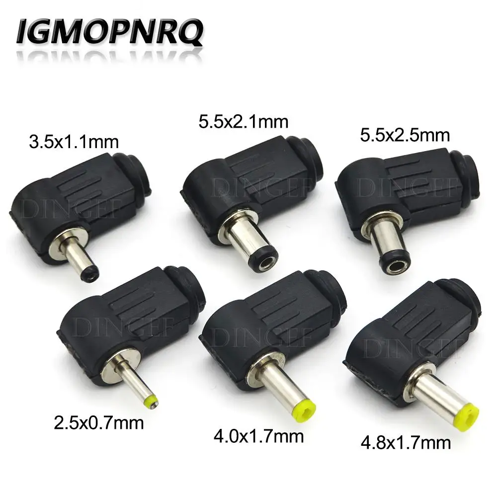 5,5 * 2,5 mm DC-Stecker 90-Grad-Winkel 5,5 * 2,1 mm DC-Netzstecker Verkabelungsbaugruppe Schweißdraht Typ 4,8 x 1,7 4,0 x 1,7 3,5 x 1,35 mm 5,5 x 2,5