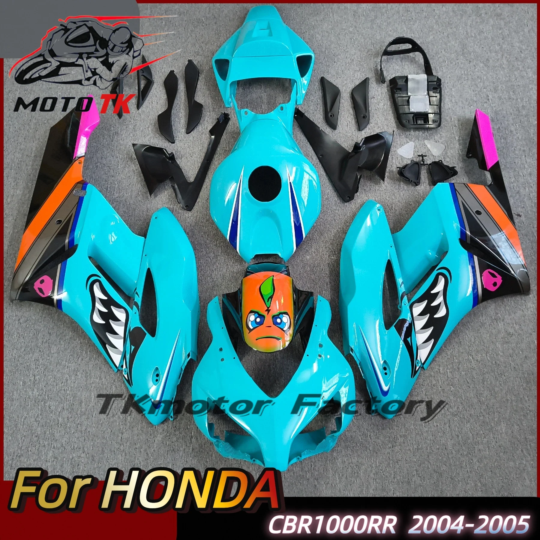For Honda CBR 1000RR 2004 2005 Carbon Fiber Paint Fairing Kit CBR 1000 RR 04 05 Motorcycle ABS Plastic Fairings