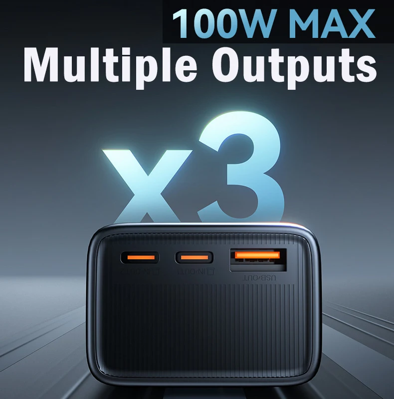 100W 20000mAh Power Bank for MacBook USB-C PD Fast Charging Portable External Battery Charger For iPhone Xiaomi Laptop Powerbank