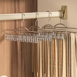 Metal Belts Camisole Clothes Hanger 8 Hooks Hats Tie Organizer Rack Space Saving Non-slip Wardrobe Clothing Storage Holder