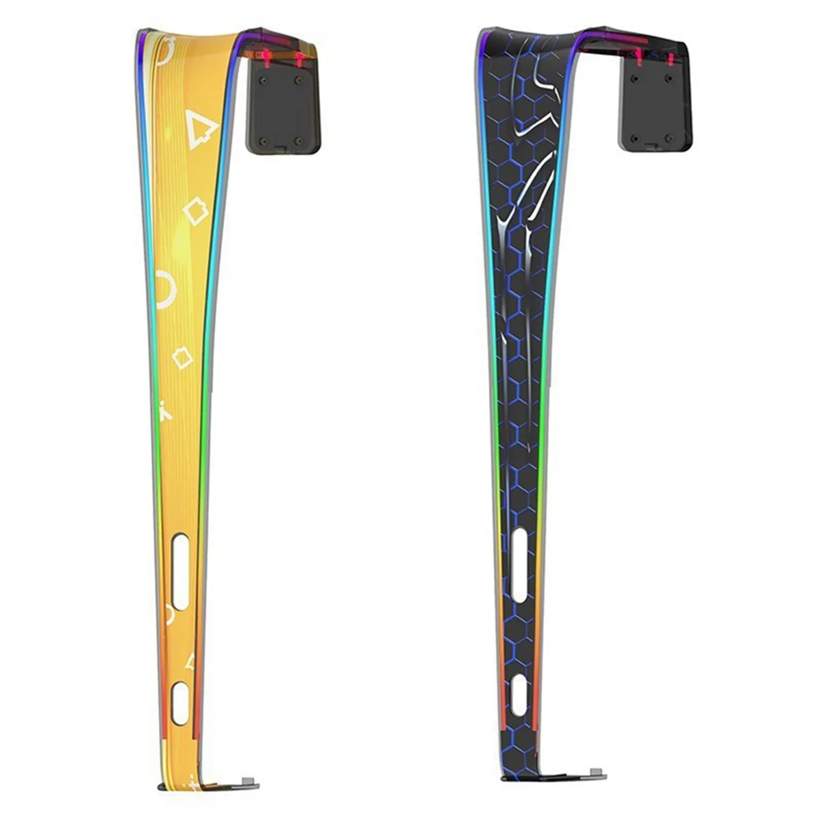 Copertura antipolvere per console di gioco IPEGA per versioni digitali e dischi PS5 Slim con 9 effetti di luce RGB, A