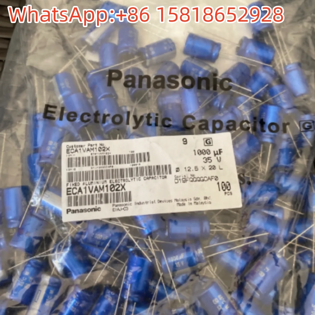 2 قطعة 1000 فائق التوهج 35 فولت اليابان باناسونيك اوديوفيلي مكثف 35V1000UF 12.5*20 AM فلاش الأزرق