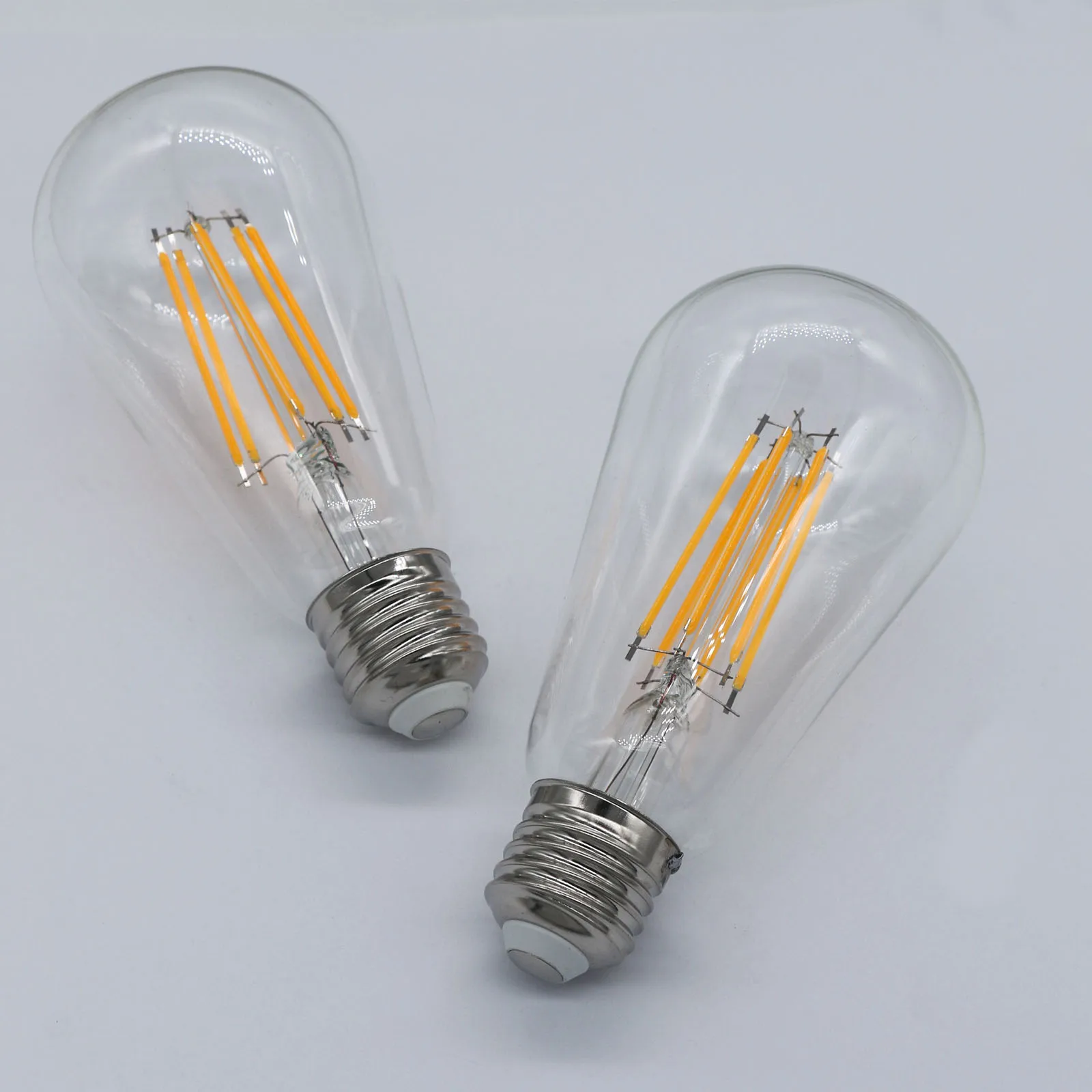 

AC220V ST64 2700k Hanging Wire Lamp 10PCS LED Art Bulb E27 4W 6W 8W 12W 16W Decoration Home restaurant Edison Filament Bulbs