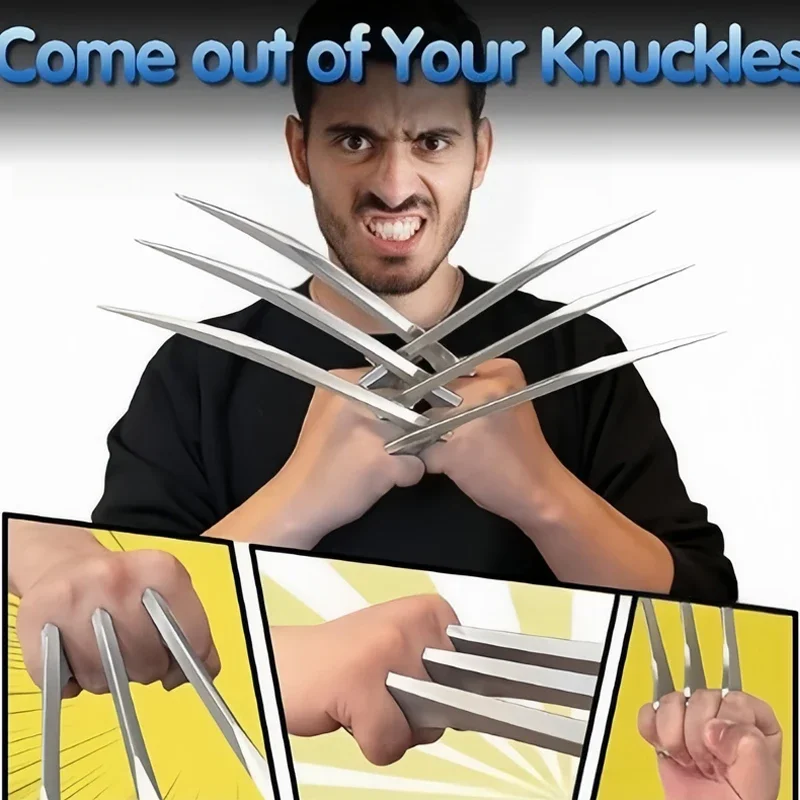 BEAST KINGDOM James Howlett Movie Cosplay Wolverine Plastic Claw Necklace James Howlett Halloween Carnival Party Prop for Ad@0Z*