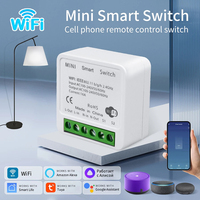 16A Tuya WiFi DIY Light Smart Switch Power Monitor 2-way Control Smart Home Automation Via Alexa Google Home Alice Smart Life