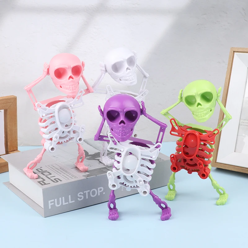 3D Printing Dancing Pink Skeleton Interesting Dancing Skeleton Spooky Dancing Comes With Music Home Decorations Children's Gifts