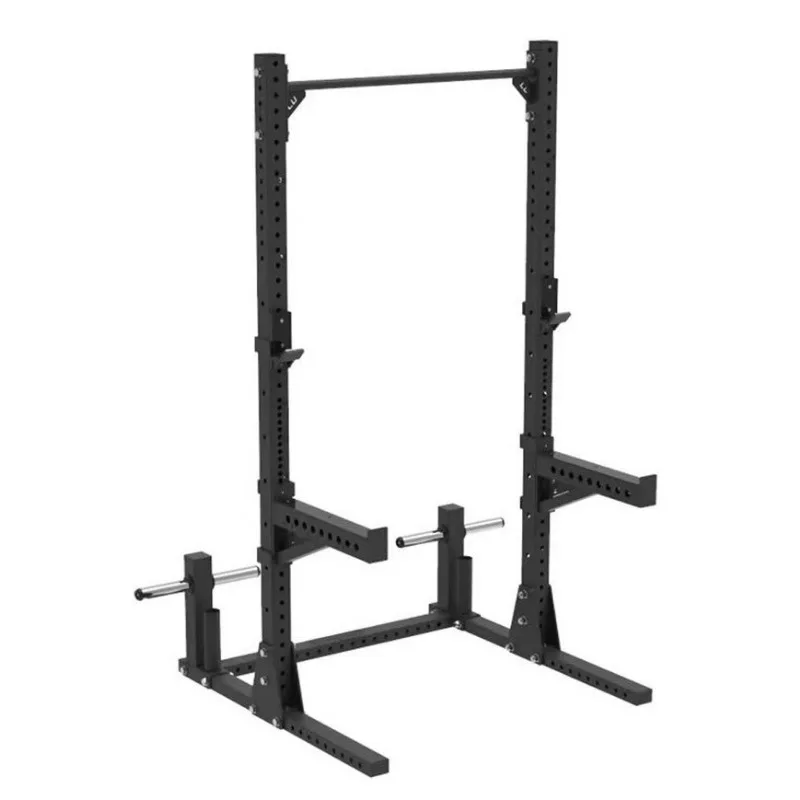 Multifunctional Squat Rack for Home and Commercial Use with Safety Arms and Barbell Plate Holder Gym Strength Training Equipment