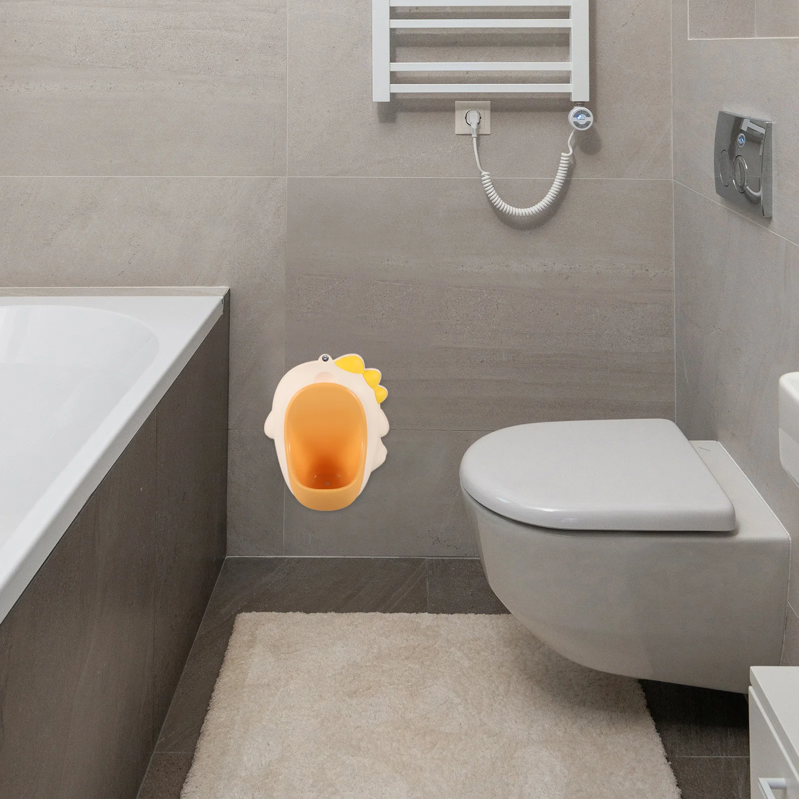 قعادة تدريب على شكل ديناصور للأولاد، مبولة بلاستيكية معلقة للأطفال، مبولة للأولاد الصغار، قعادة مضحكة للأطفال الصغار #6