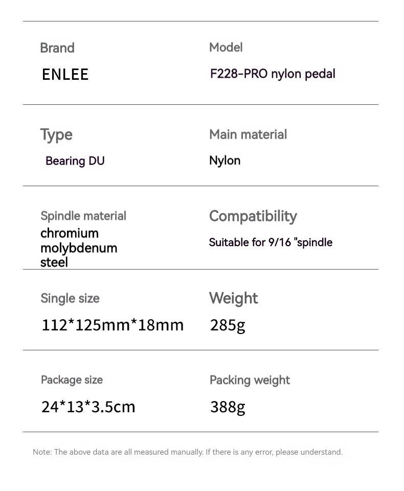 Enlee Mountainbike ultraleichtes Nylon pedal für Fahrrad pedal verbreitert ultraleichte Dichtung du Lager MTB Fahrrad pedale Zubehör – Detail 14