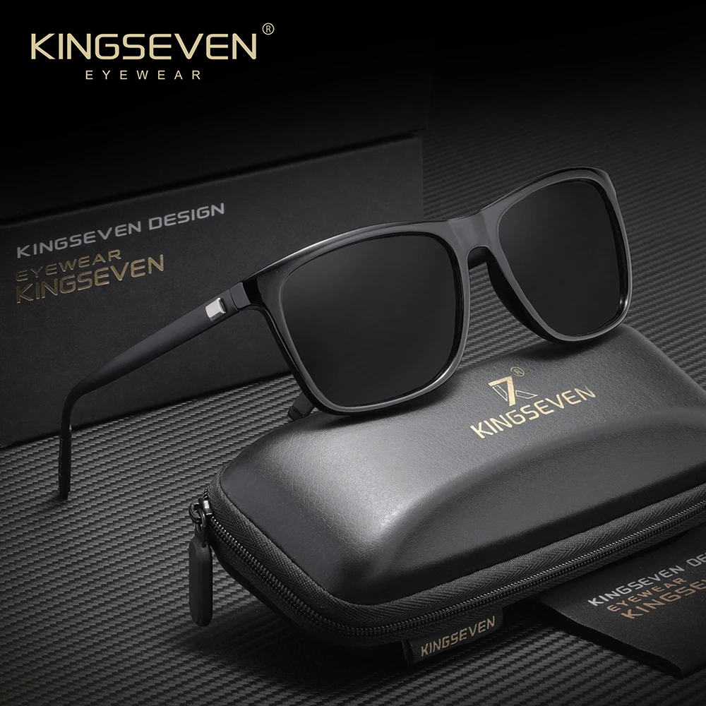 

KINGSEVEN Sunglasses Polarized Retro Eyewear For Men Women Driving Glasses Anti-Glare Lens UV 400 Protection