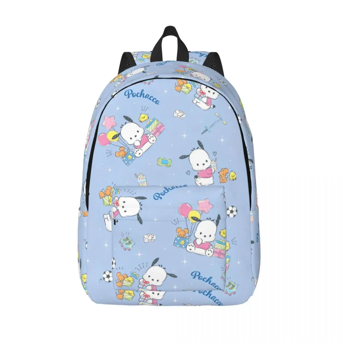 

Pochacco Cartoon Cute Cool Backpack Durable High School Business Japanese Anime Kawaii Daypack Men Women College Shoulder Bag