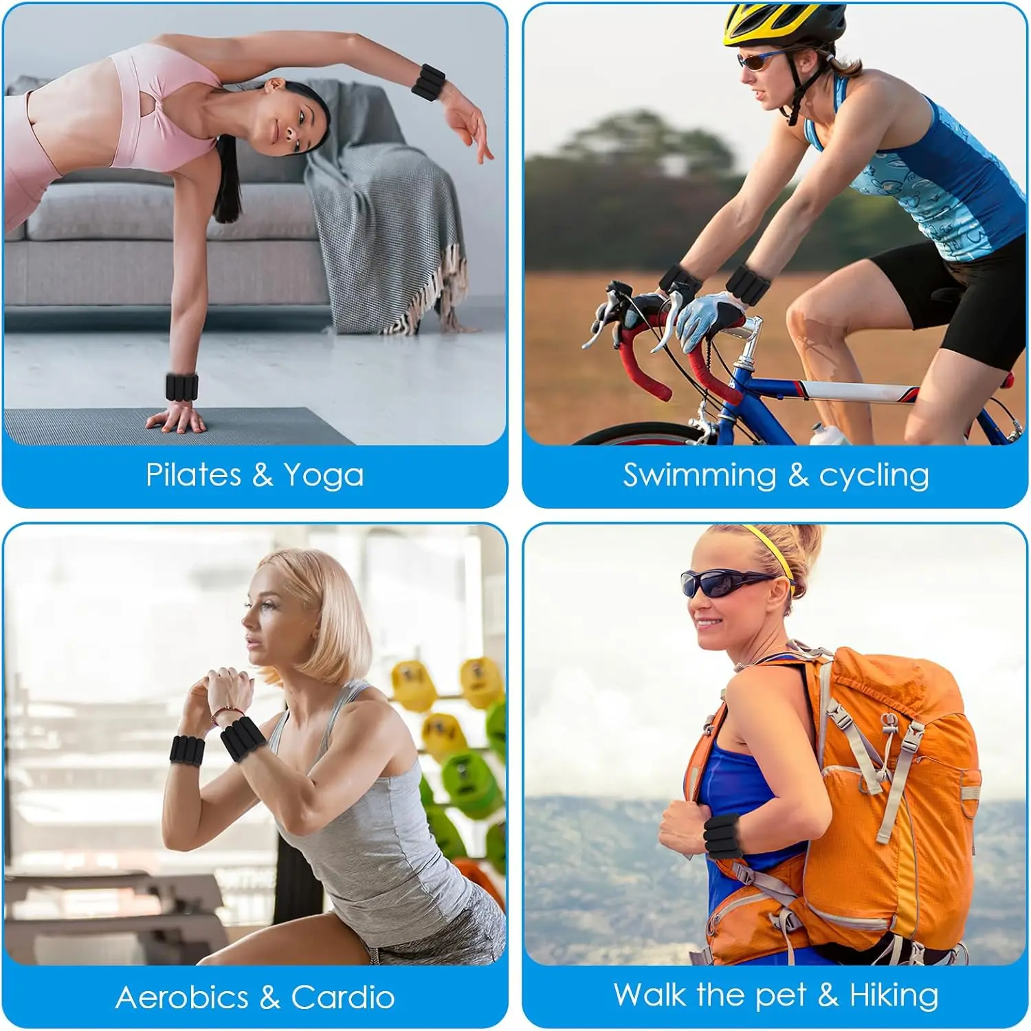 Silicone Bracelet Sports Training Hand & Ankle Wrist Weights Weight-Bearing Bracelet