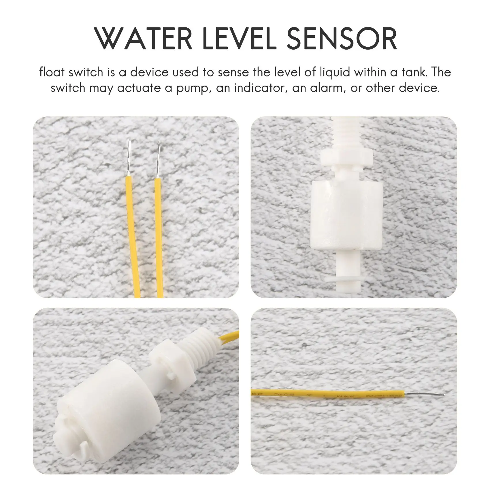 New Tech 5 Pieces ZP4510 Liquid Water Level Sensor Vertical Float Switches