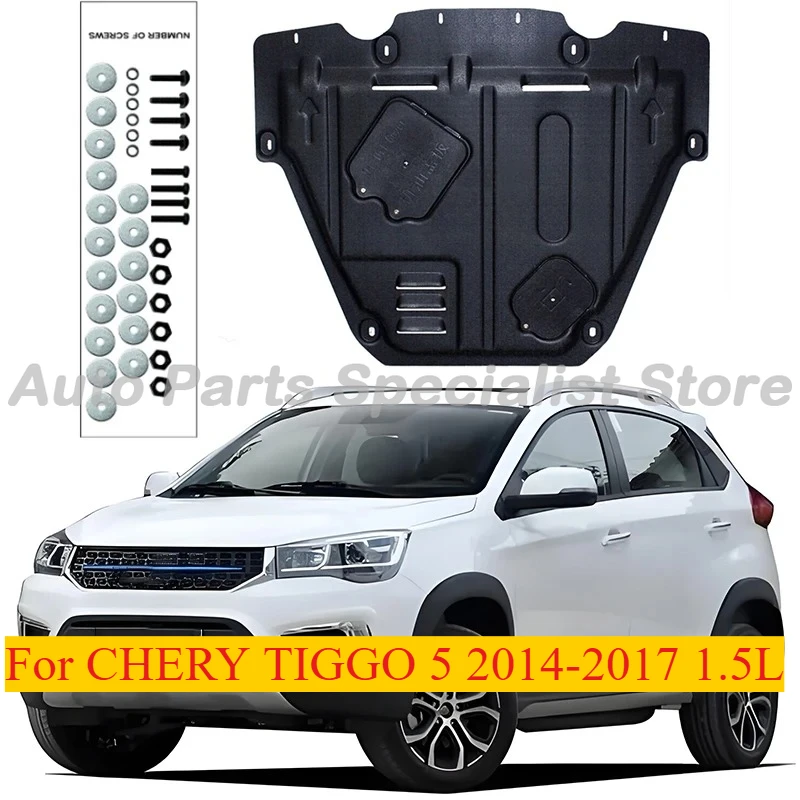 

High Quality Under Engine Guard Splash Shield Mud Fender Cover Plate For CHERY TIGGO 5 2014-2017 1.5L Car Black