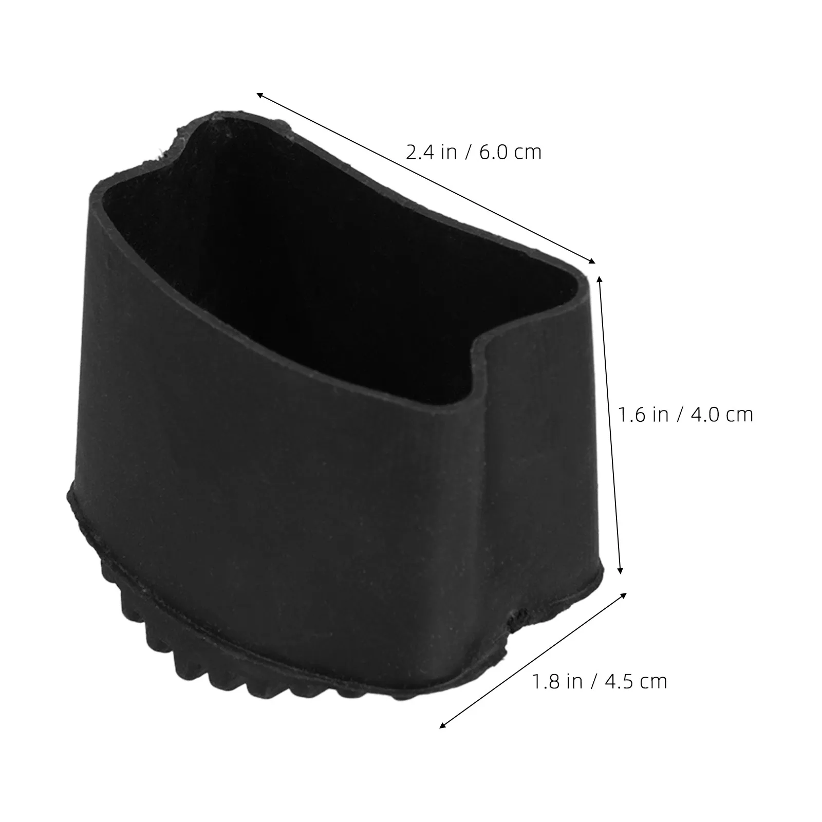 2Pcs Folding Ladder Foot Covers Thickened Rubber Feet Pads Replacement Ladder Accessories Stable Protective Caps for Home Office - view 2