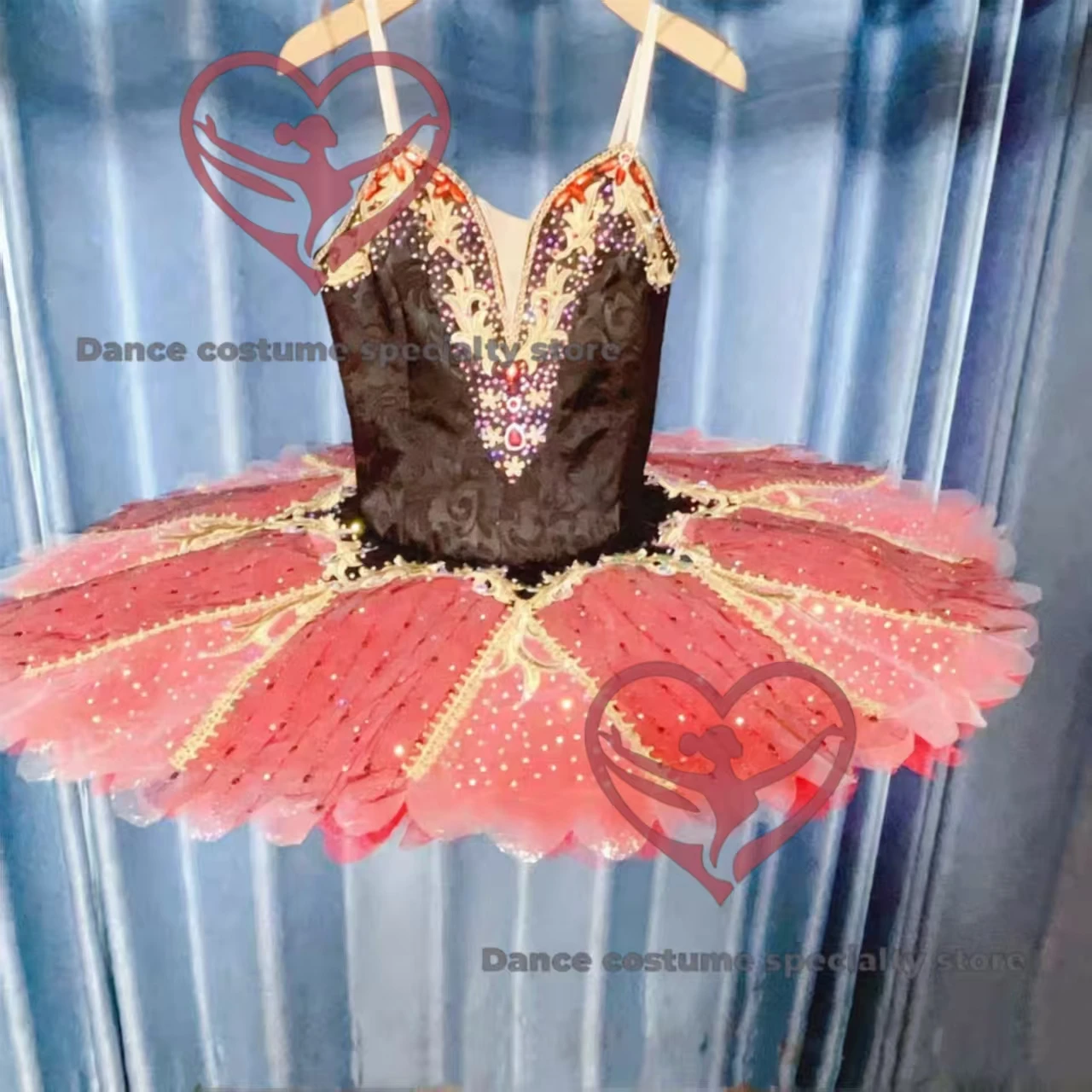 

Черная профессиональная балетная юбка-пачка Don Quixote на заказ — костюм для соревнований и записи