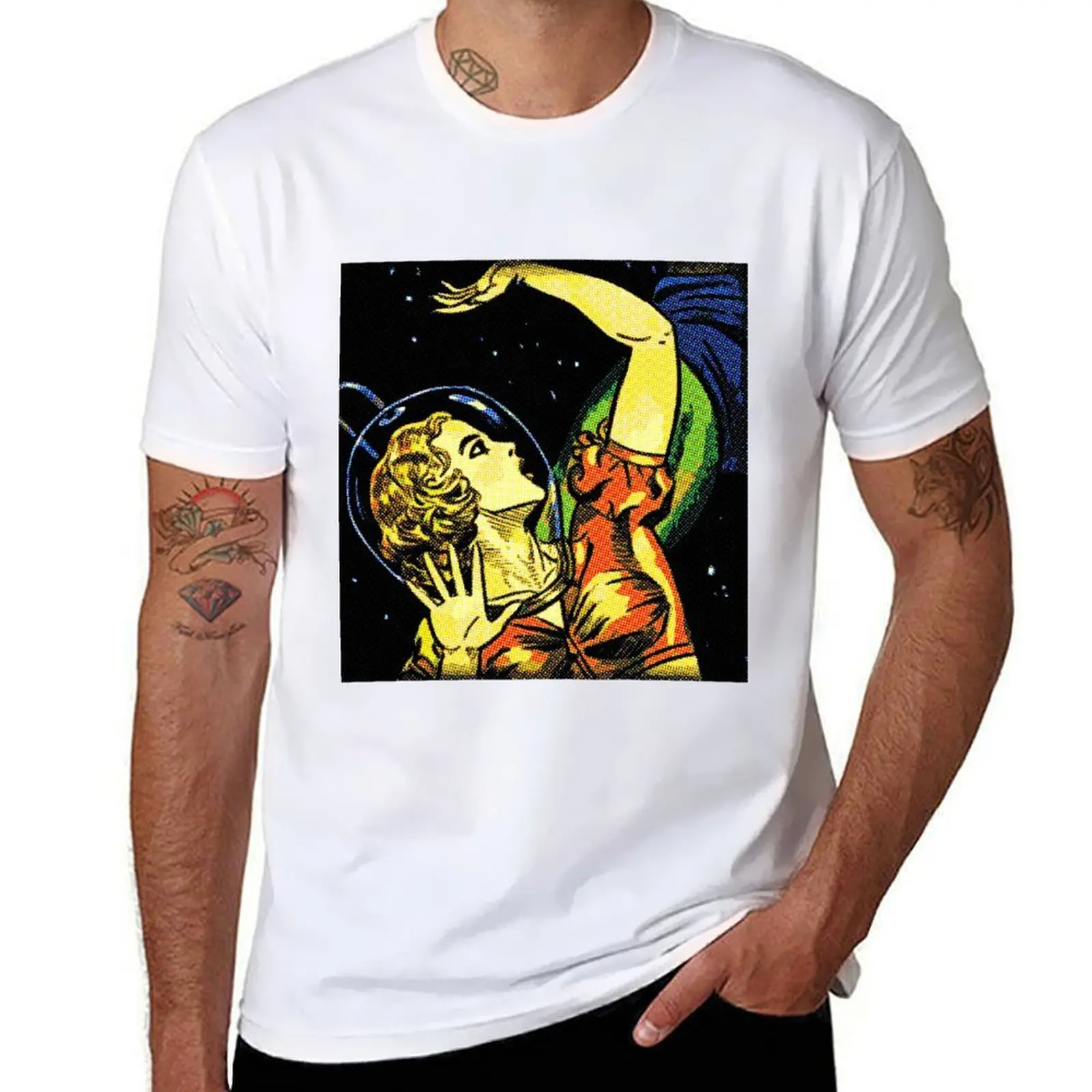 

Comic Girl - 3 Pop T-Shirt t shirt for man 100 percent cotton man t shirts high quality luxury brand T-Shirt