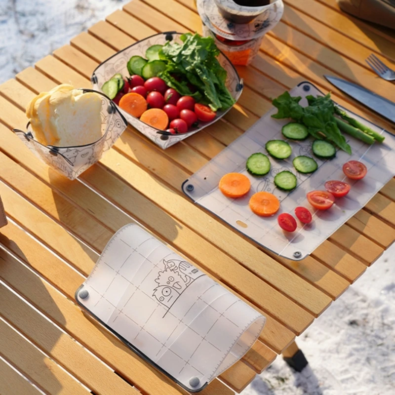 2025 New Folding Chopping Board Block For Camping Kitchen Outdoor Activity Easy To Clean