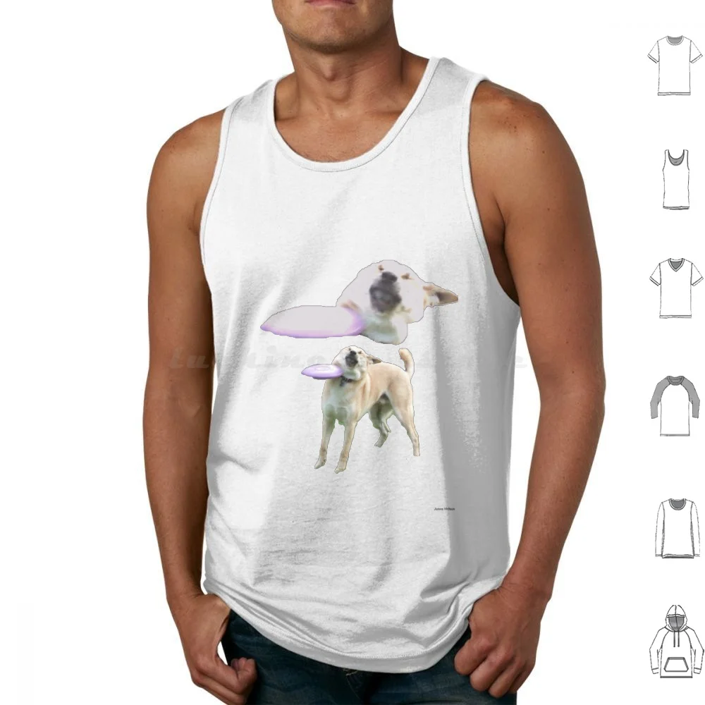Dog 1 Tank Tops Print Cotton Dog Hit Ouch Fail Wow