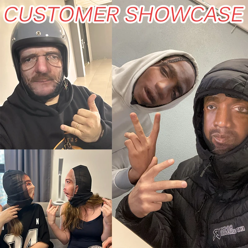 قناع وجه المشاهير المضحك للزوجين في عيد الهالوين، فستان بالاكلافا للحماية من الأشعة فوق البنفسجية، أزياء تنكرية هدية عيد الحب #5