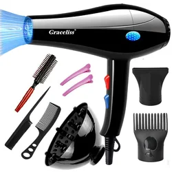 110V or 220V With US, EU Plug 1800W Hot And Cold Wind Hair Dryer Blow dryer Hairdryer Styling Tools For Salons and household use