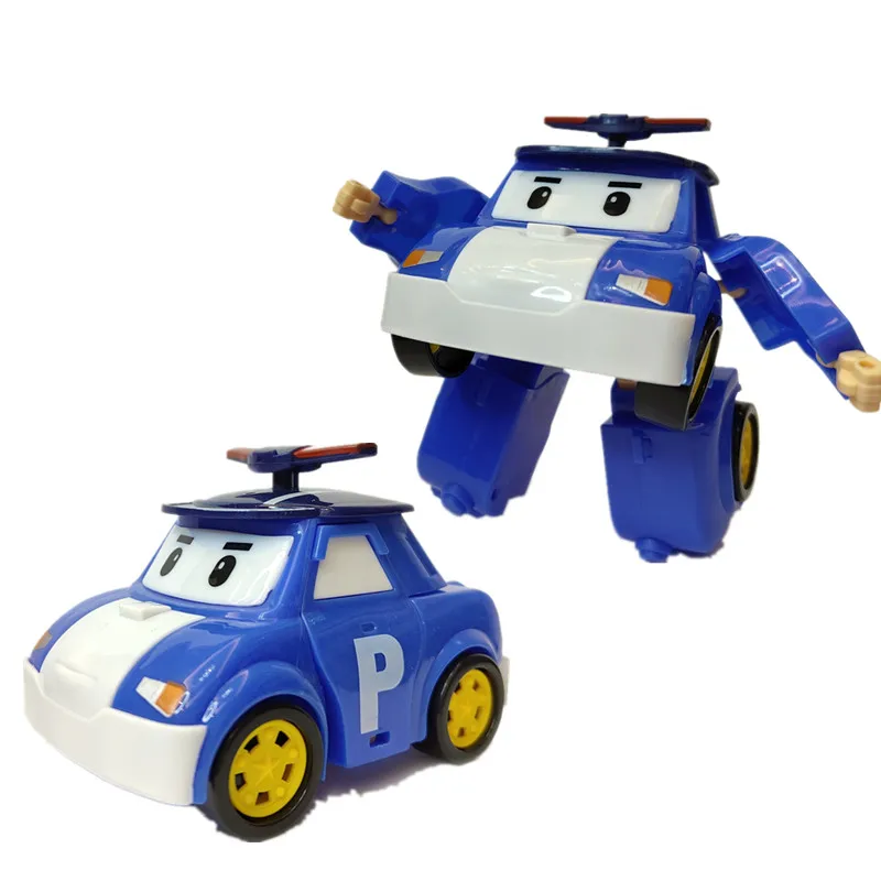 Korea Robot Deformation Policerobocar Transformation Amber Roy Haley Anime Action Figure Certification Kids Toy For Children