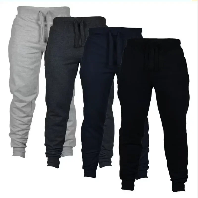 New Solid Color Leisure Sports Foreign Trade Men's Light Board Fitness Running Youth Trousers Men Pants