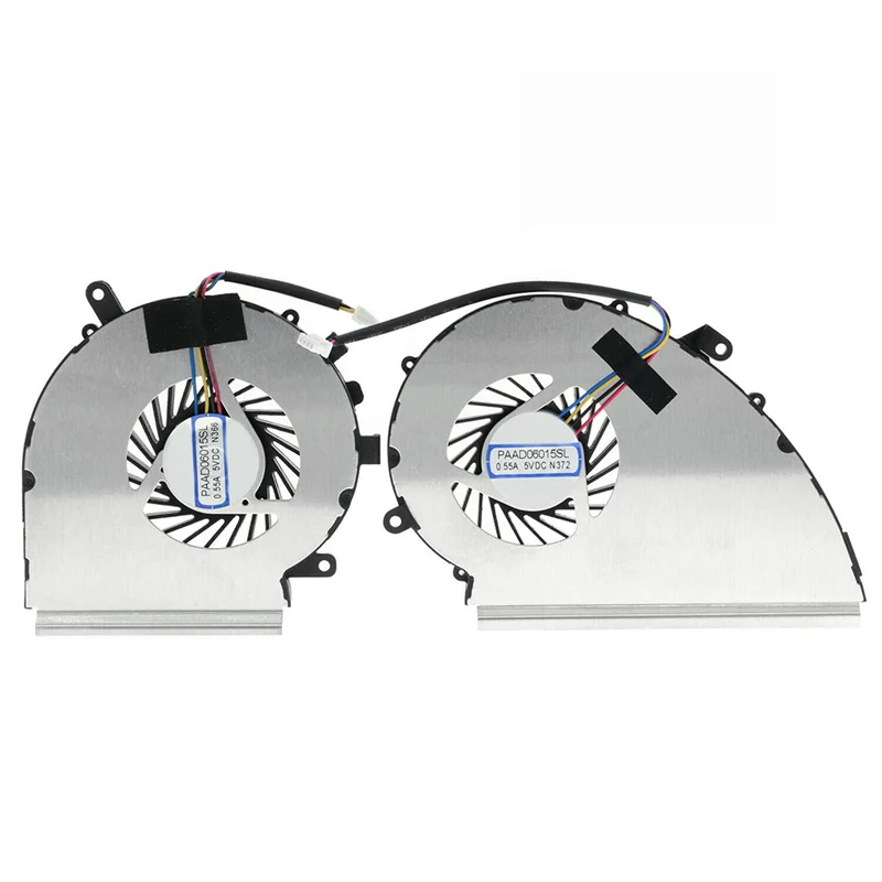 CPU+GPU Cooling Fan for MSI GE72VR GP72VR GL72VR MS-179B 4 Pin PAAD06015SL