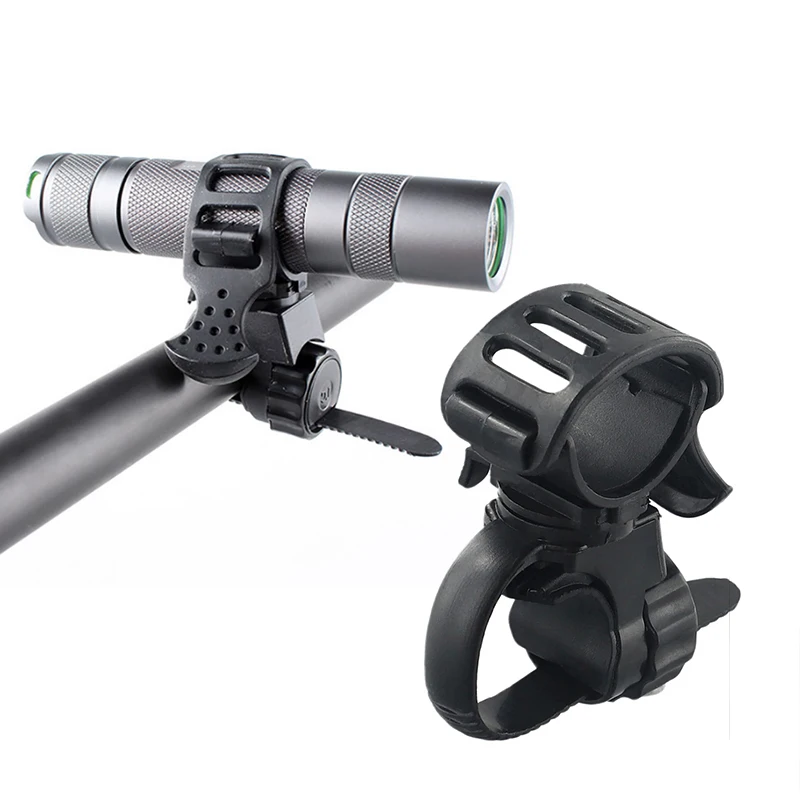 Bicycle Light Bracket 360° Angle Adjustable Flashlight Mount Holder Antiskid MTB Bike Light Torch Clip Mount Cycling Accessories