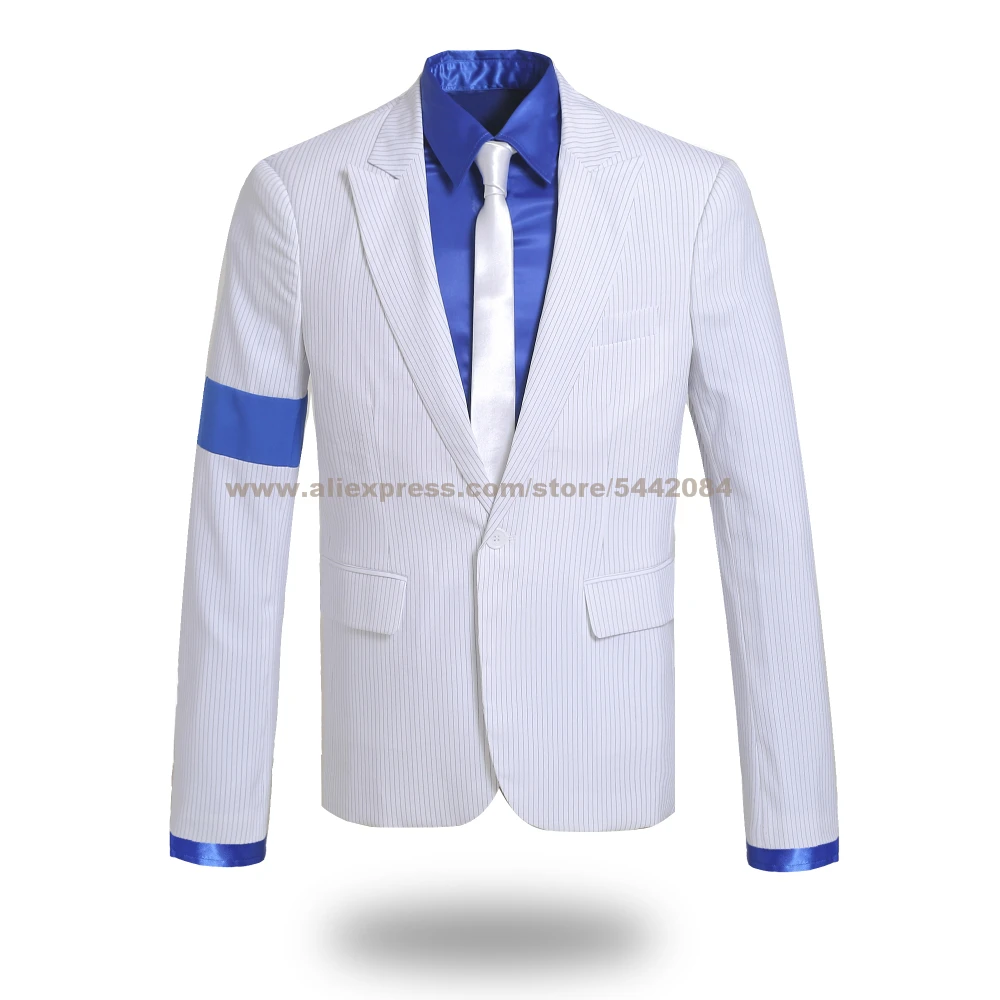 MJ Michael Jackson Jacket Suit Coat Beat IT Thriller Dangerous Billie Jean Smooth Criminal BAD Outerwear Cosplay Costume Prop