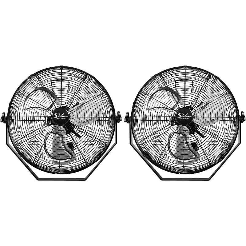 Simple Deluxe 18 Inch Industrial Wall Mount, 3 Speed Commercial Ventilation Metal Fan for Warehouse, Greenhouse, Workshop