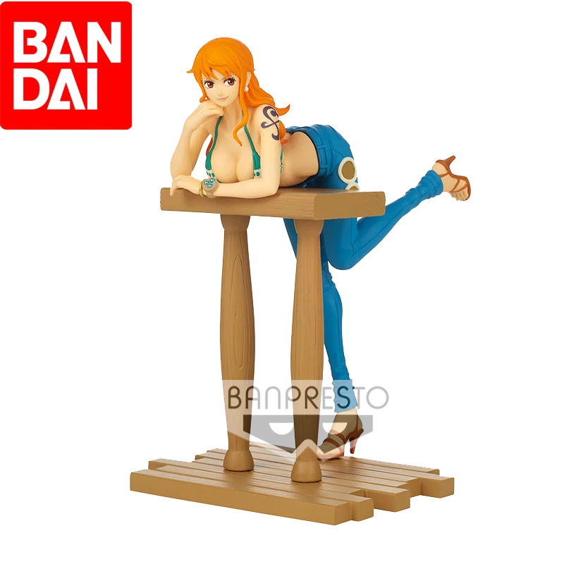 

Цельная фигурка BANDAI GRANDLINE JOURNEY Nami, материал ПВХ, около 16 см, возврат аниме Sweet Smile и классическая стоячая поза