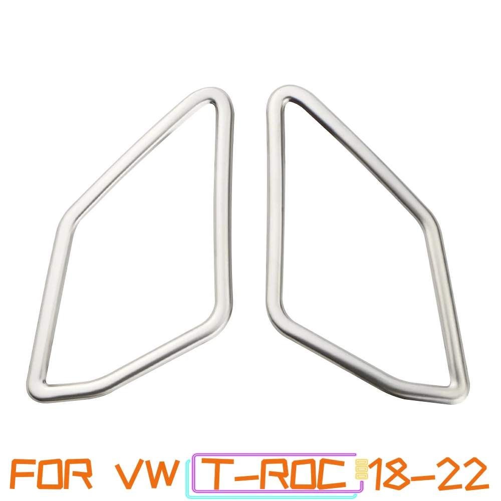 ملصق غطاء مكبر صوت أمامي للسيارة من الفولاذ المقاوم للصدأ ، فولكس فاجن تي روك تروك من من الفولاذ المقاوم للصدأ ، من من نوع volkw T-Roc