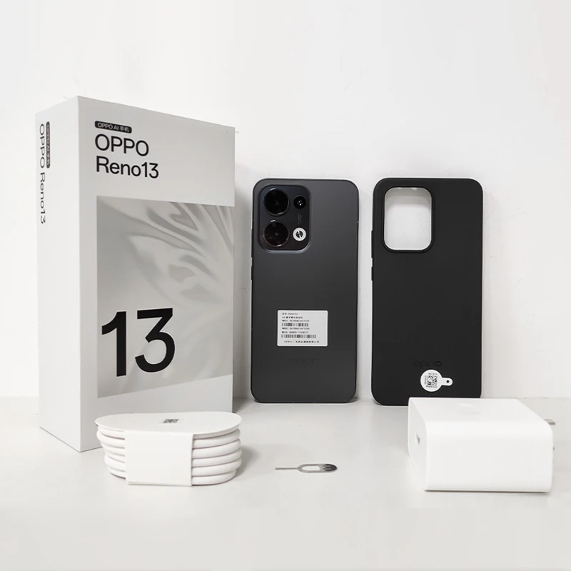 Oppo-reno 13 5g電話、50mpリアカメラ、寸法8350、6.59 ''、2k、q10、120hz、Amoled、5600mah、80w、supervooc、Android 15 nfc、ota、new