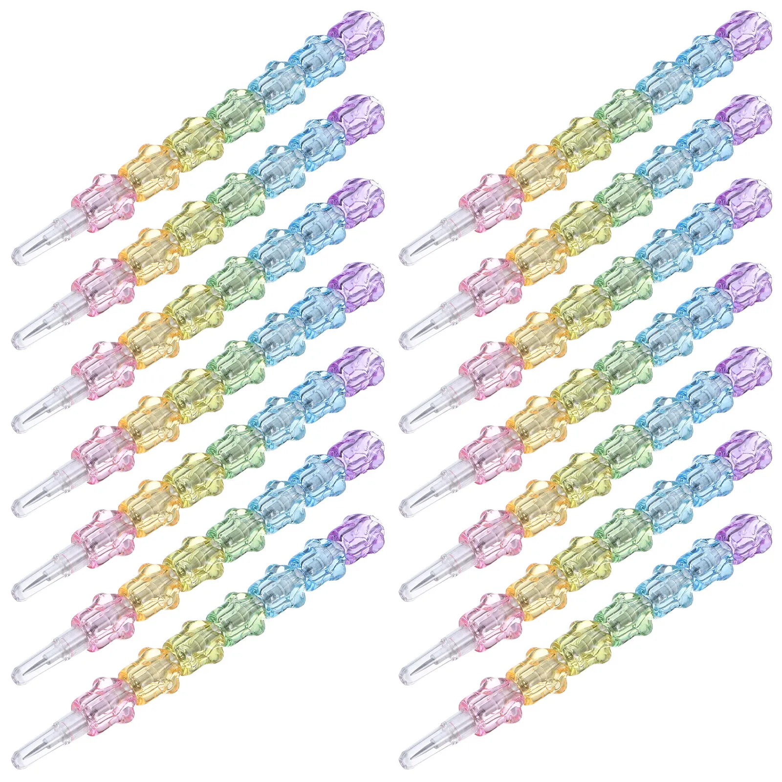 20 Pcs Pencil Stackable Pencils Drawing Cartoon Stacking Kawaii