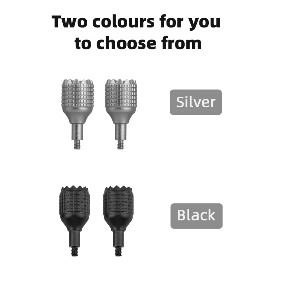 จอยสติ๊กควบคุมระยะไกลสําหรับ DJI RC PRO พร้อมระบบควบคุมหลักหน้าจอ Thumbstick อุปกรณ์เสริมโดรนสีเงินสีดํา